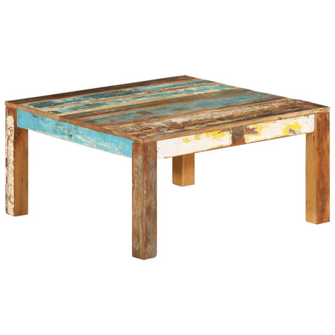 vidaXL Coffee Table 80x80x40 cm Solid Reclaimed Wood