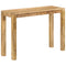 vidaXL Console Table 110x35x76 cm Rough Mango Wood