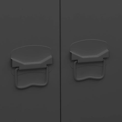vidaXL Industrial Wardrobe Black 90x50x180 cm Metal