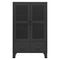vidaXL Industrial Storage Chest Black Metal