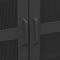 vidaXL Industrial Storage Chest Black Metal