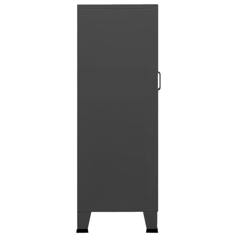 vidaXL Industrial Storage Chest Anthracite Metal