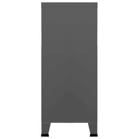 vidaXL Industrial Storage Chest Anthracite Steel