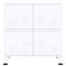vidaXL Industrial Storage Chest White 75x40x80 cm Steel