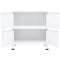vidaXL Industrial Storage Chest White 75x40x80 cm Steel