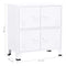 vidaXL Industrial Storage Chest White 75x40x80 cm Steel