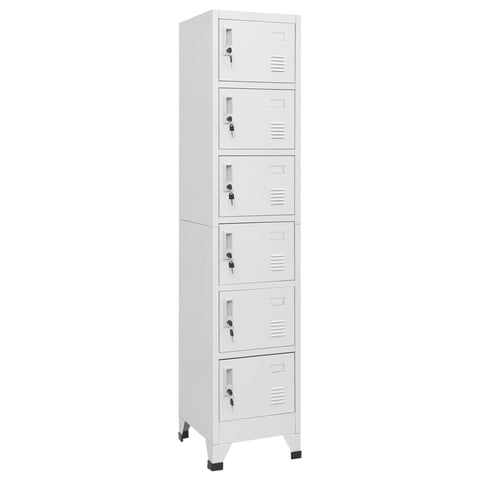 vidaXL Locker Cabinet Light Grey 38x40x180 cm Steel