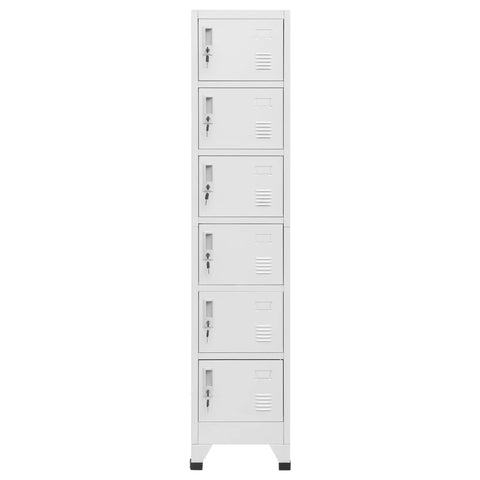 vidaXL Locker Cabinet Light Grey 38x40x180 cm Steel