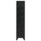 vidaXL Locker Cabinet Black 38x40x180 cm Steel
