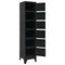 vidaXL Locker Cabinet Black 38x40x180 cm Steel