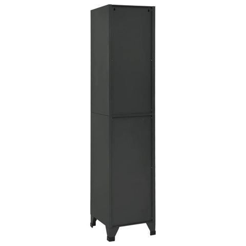 vidaXL Locker Cabinet Anthracite 38x40x180 cm Steel
