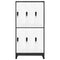 vidaXL Locker Cabinet Anthracite and White 90x45x180 cm Steel