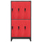 vidaXL Locker Cabinet Anthracite and Red 90x45x180 cm Steel