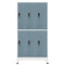 vidaXL Locker Cabinet Light Grey and Dark Grey 90x45x180 cm Steel