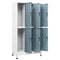 vidaXL Locker Cabinet Light Grey and Dark Grey 90x45x180 cm Steel