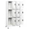 vidaXL Locker Cabinet White 90x45x180 cm Steel