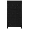 vidaXL Locker Cabinet Black 90x45x180 cm Steel