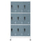 vidaXL Locker Cabinet Light Grey and Dark Grey 90x45x180 cm Steel