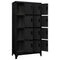 vidaXL Locker Cabinet Black 90x45x180 cm Steel