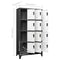 vidaXL Locker Cabinet Anthracite and White 90x45x180 cm Steel