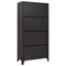 vidaXL Locker Cabinet Anthracite and Red 90x45x180 cm Steel