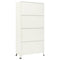 vidaXL Locker Cabinet Grey and Blue 90x45x180 cm Steel