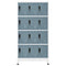 vidaXL Locker Cabinet Light Grey and Dark Grey 90x45x180 cm Steel