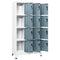vidaXL Locker Cabinet Light Grey and Dark Grey 90x45x180 cm Steel