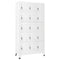 vidaXL Locker Cabinet Light Grey 90x40x180 cm Steel