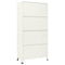 vidaXL Locker Cabinet Grey and Blue 90x40x180 cm Steel