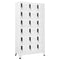 vidaXL Locker Cabinet White 90x40x180 cm Steel