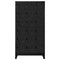 vidaXL Locker Cabinet Black 90x40x180 cm Steel