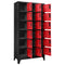vidaXL Locker Cabinet Anthracite and Red 90x40x180 cm Steel