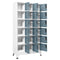 vidaXL Locker Cabinet Light Grey and Dark Grey 90x40x180 cm Steel