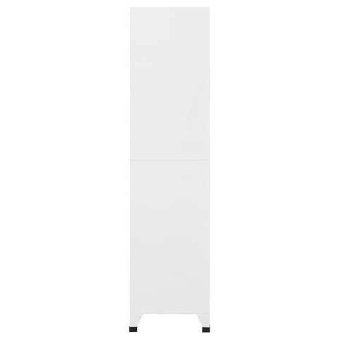 vidaXL Locker Cabinet Light Grey and Dark Grey 90x40x180 cm Steel