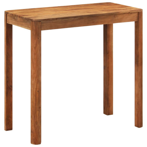 vidaXL Bar Table Solid Wood Acacia with Honey Finish 110x55x106 cm