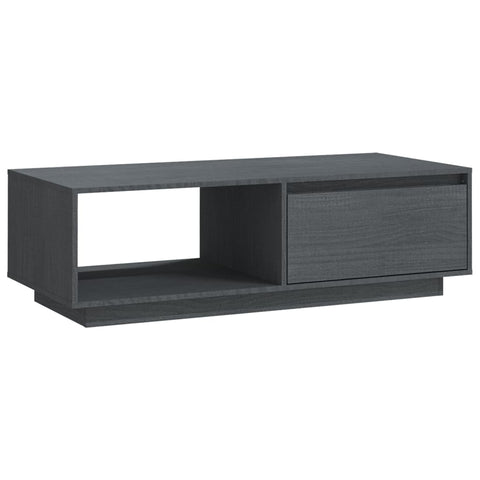 vidaXL Coffee Table Grey 110x50x33.5 cm Solid Pinewood