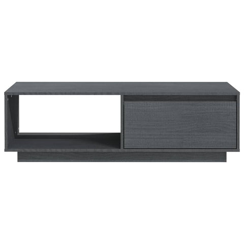 vidaXL Coffee Table Grey 110x50x33.5 cm Solid Pinewood