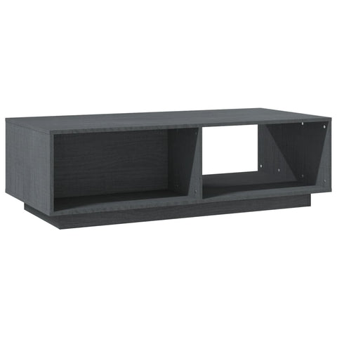 vidaXL Coffee Table Grey 110x50x33.5 cm Solid Pinewood