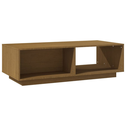 vidaXL Coffee Table Honey Brown 110x50x33.5 cm Solid Pinewood