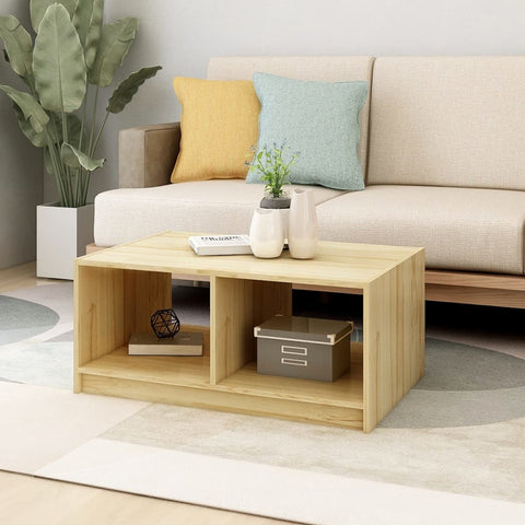 vidaXL Coffee Table 75x50x33.5 cm Solid Pinewood