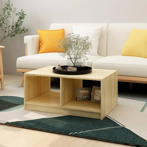 vidaXL Coffee Table 75x50x33.5 cm Solid Pinewood