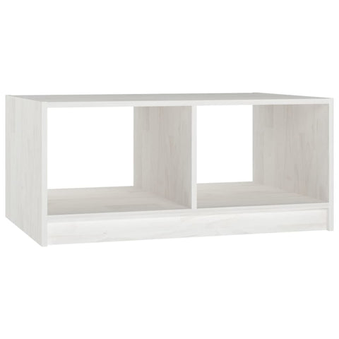 vidaXL Coffee Table White 75x50x33.5 cm Solid Pinewood