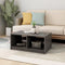 vidaXL Coffee Table Grey 75x50x33.5 cm Solid Pinewood