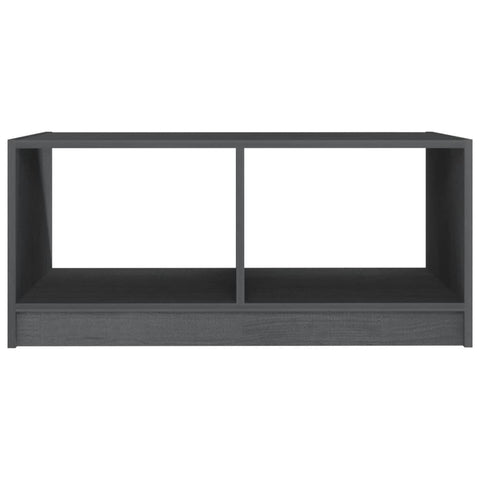 vidaXL Coffee Table Grey 75x50x33.5 cm Solid Pinewood
