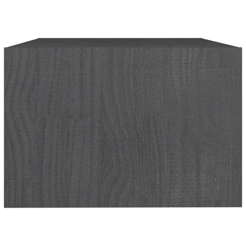 vidaXL Coffee Table Grey 75x50x33.5 cm Solid Pinewood