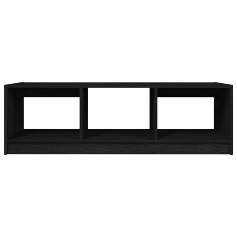 vidaXL Coffee Table Black 110x50x34 cm Solid Pinewood