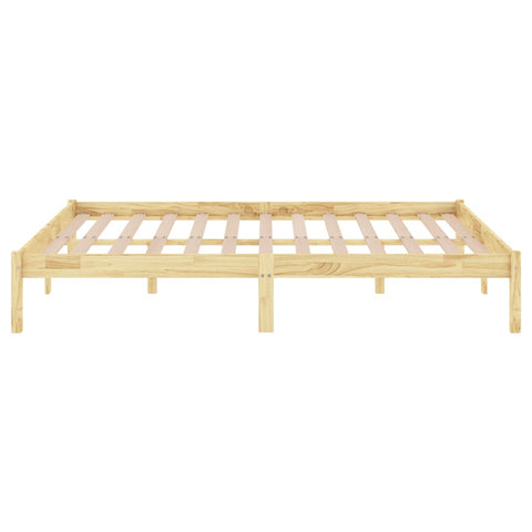 809997 vidaXL Bed Frame without Mattress Solid Wood 140x190 cm