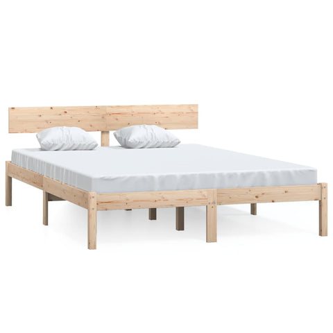 vidaXL Bed Frame without Mattress Solid Wood Small Double