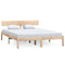 vidaXL Bed Frame without Mattress Solid Wood Small Double